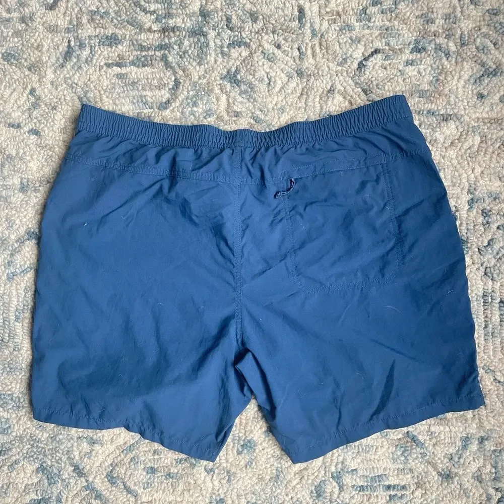 The North Face Men's XXL Pull On Adventure Hybrid Shorts Blue flashdry Nylon 7in